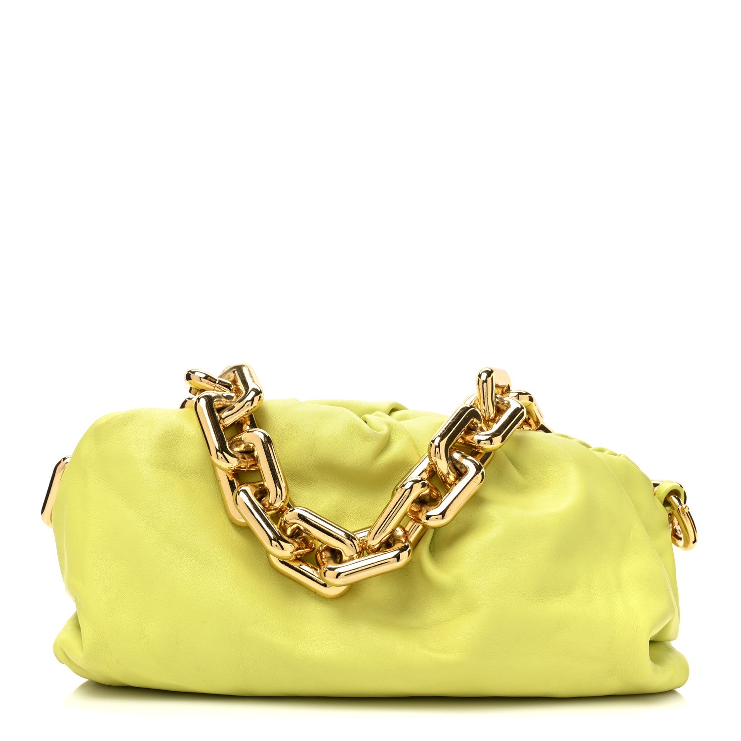 Bottega Veneta Calfskin The Pouch Chain Seagrass 1 of 11