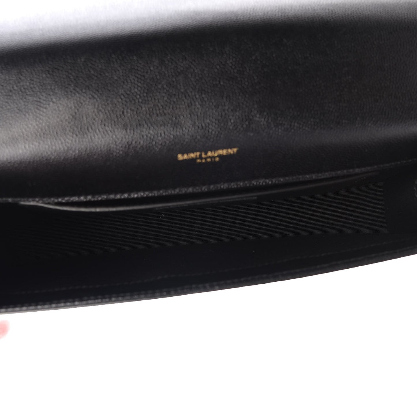 Grain De Poudre Classic Monogram Tassel Clutch Black