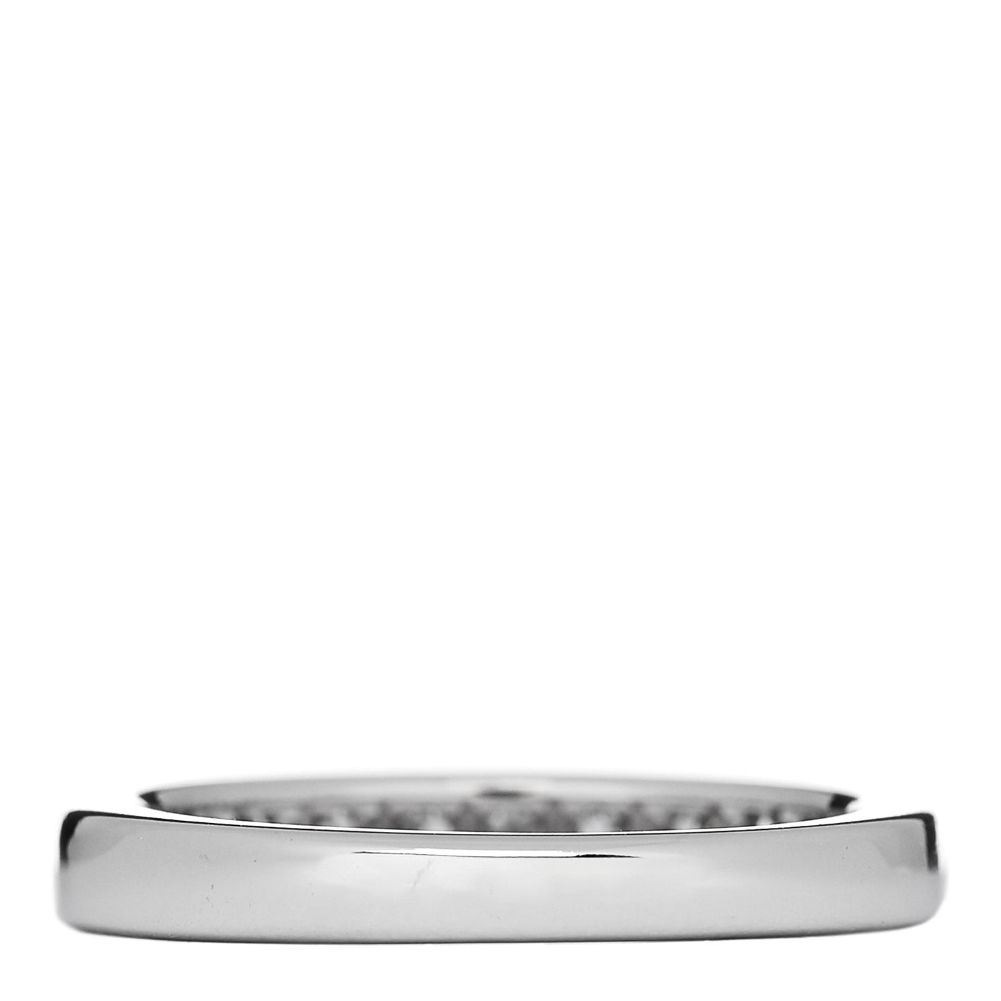 Platinum Diamond 3mm Half Circle Wedding Band Ring 49 5