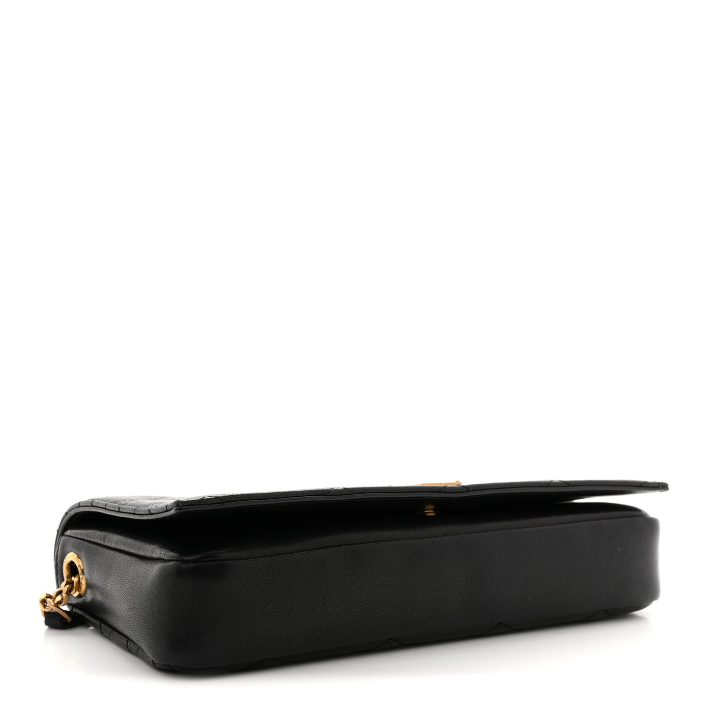 Lambskin Quilted Monogram Kate 99 Black
