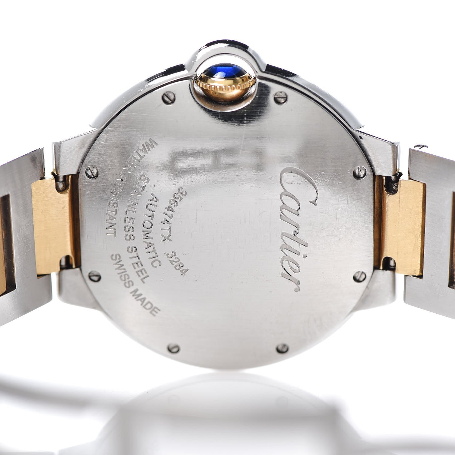 Cartier Stainless Steel 18K Yellow Gold 36mm Ballon Bleu De Automatic Watch 10 of 12