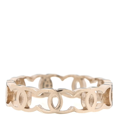 Chanel Metal CC Ring 53 6.25 Gold 1 of 5