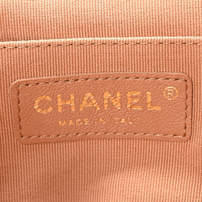 Chanel Lambskin Quilted Small Duma Drawstring Backpack Brown 6 of 10
