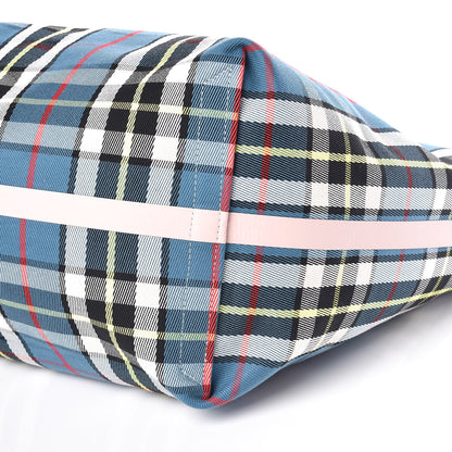 Burberry Vintage Check Large The Giant Reversible Tote Palm Green Pink Apricot 12 of 13