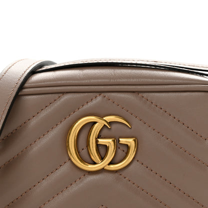Gucci Calfskin Matelasse Mini GG Marmont Chain Shoulder Bag Porcelain Rose 8 of 10