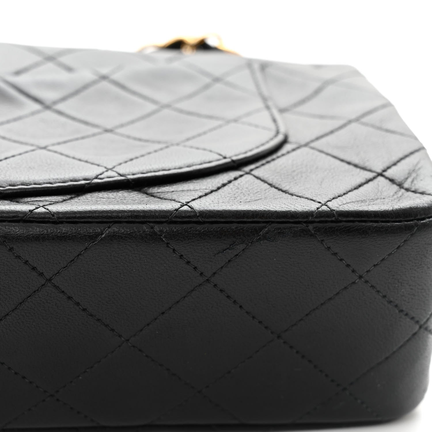 Chanel Lambskin Quilted Small Double Flap Black 14 of 18