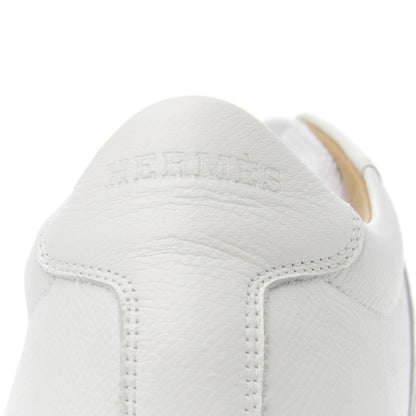 Hermes Epsom Womens Boomerang Sneakers 37.5 White 9 of 13