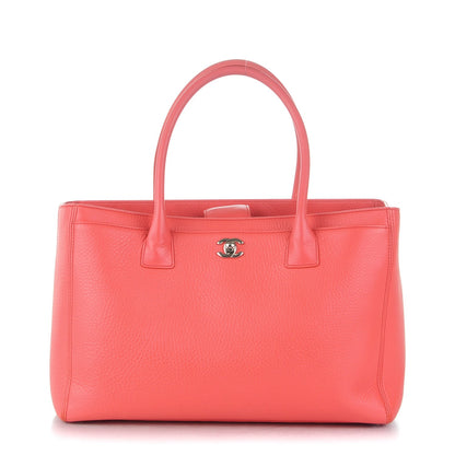 Chanel Calfskin Cerf Executive Shopper Tote Coral 1 of 12