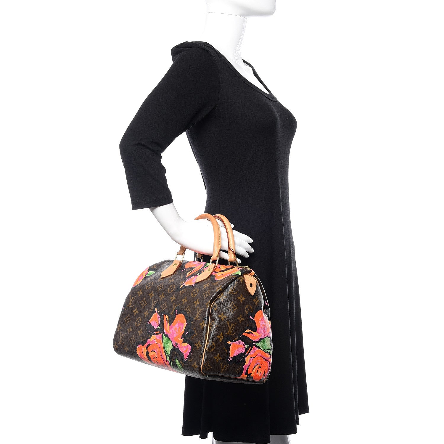 Louis Vuitton Monogram Roses Speedy 30 2 of 14