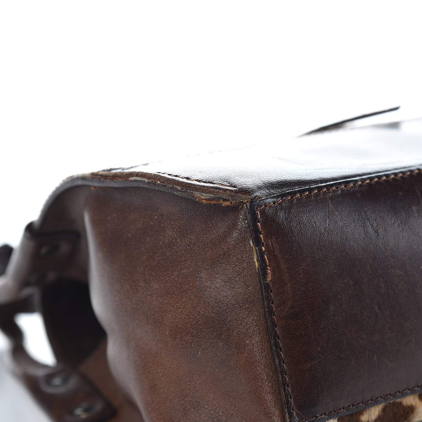 Pony Hair Shoulder Bag Leopard