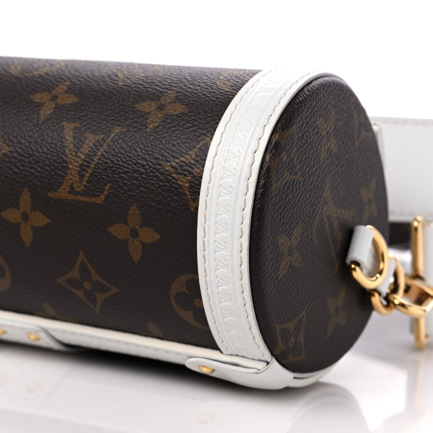 Monogram LV Match Papillon Trunk White