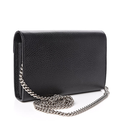 Gucci Calfskin Mini Dionysus Chain Wallet Black 3 of 11