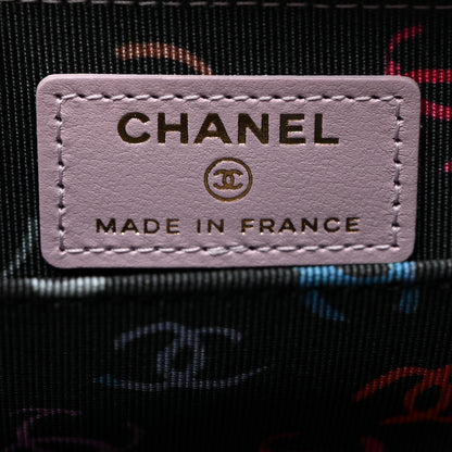 Chanel Caviar Quilted Zip Coin Purse Light Purple 6 of 7