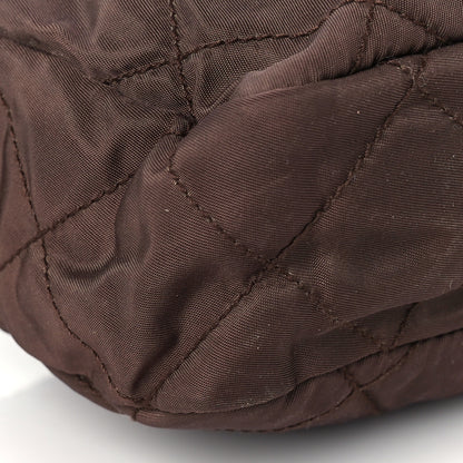 Prada Nylon Tessuto Impuntu Quilted Shoulder Bag Corniola 6 of 7