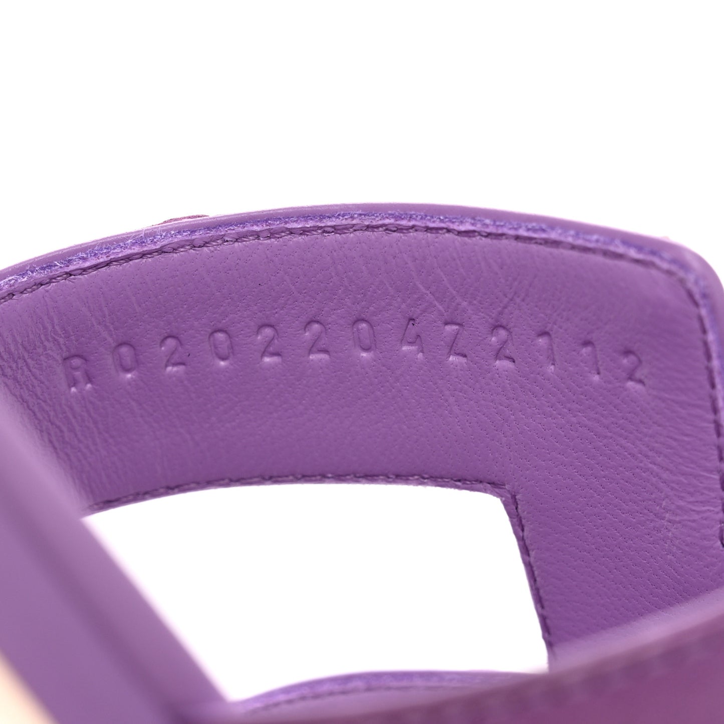 Ostrich Oran Sandals 38 Violet