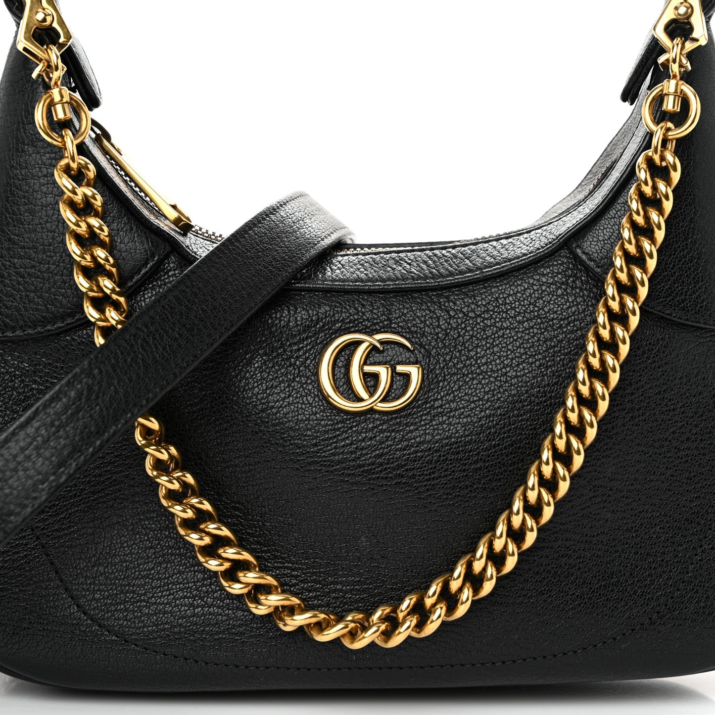 Goatskin Small Aphrodite Shoulder Bag Black