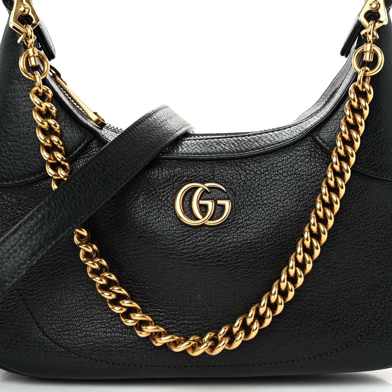 Gucci Goatskin Small Aphrodite Shoulder Bag Black 7 of 9
