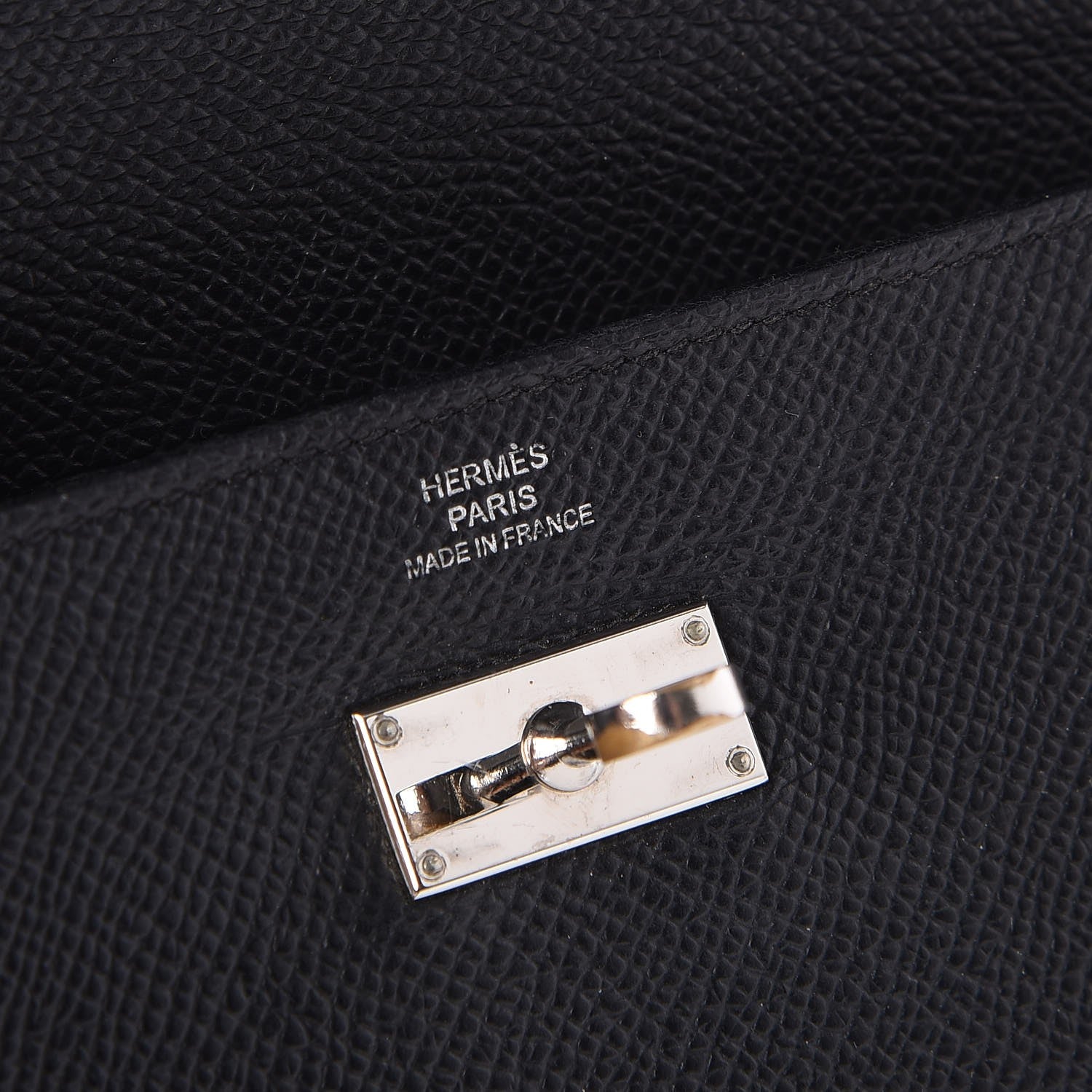 Hermes Epsom Kelly Longue Wallet Black 6 of 8