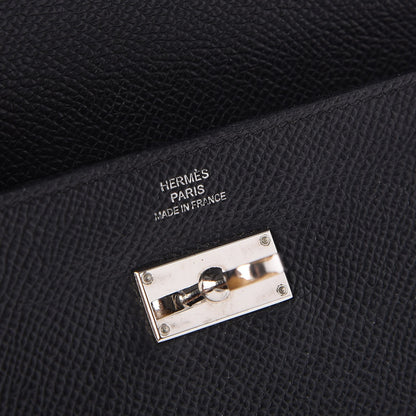 Hermes Epsom Kelly Longue Wallet Black 6 of 8
