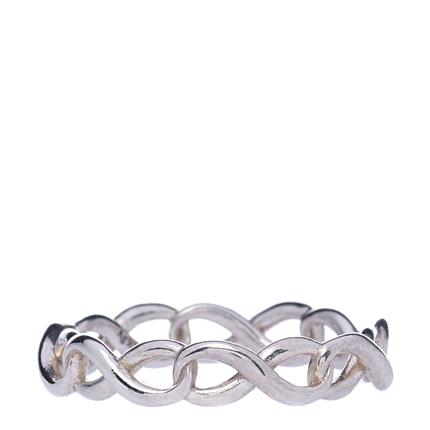 Sterling Silver Narrow Infinity Band Ring 47 4