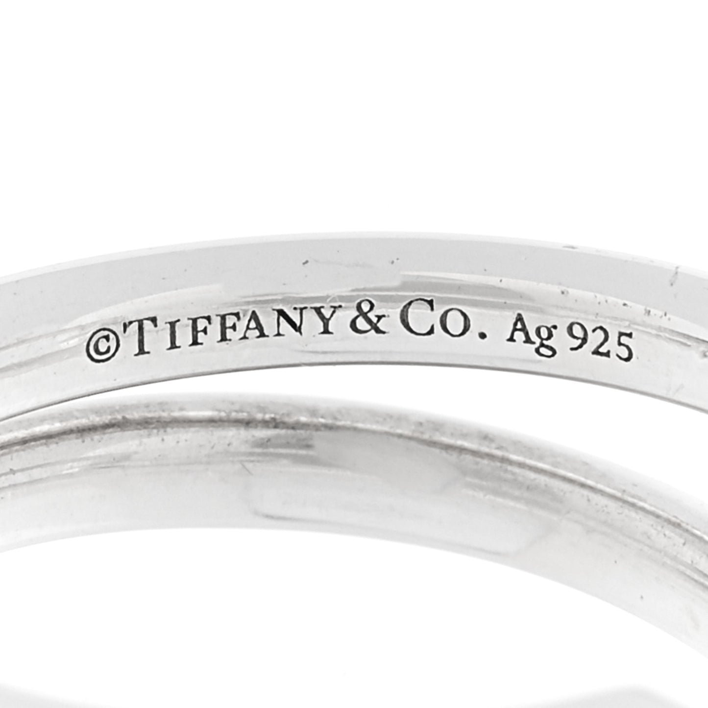 Sterling Silver HardWear Two-Row Ring 53 6.5