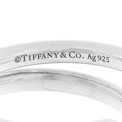 Tiffany Sterling Silver HardWear Two-Row Ring 53 6.5 4 of 5