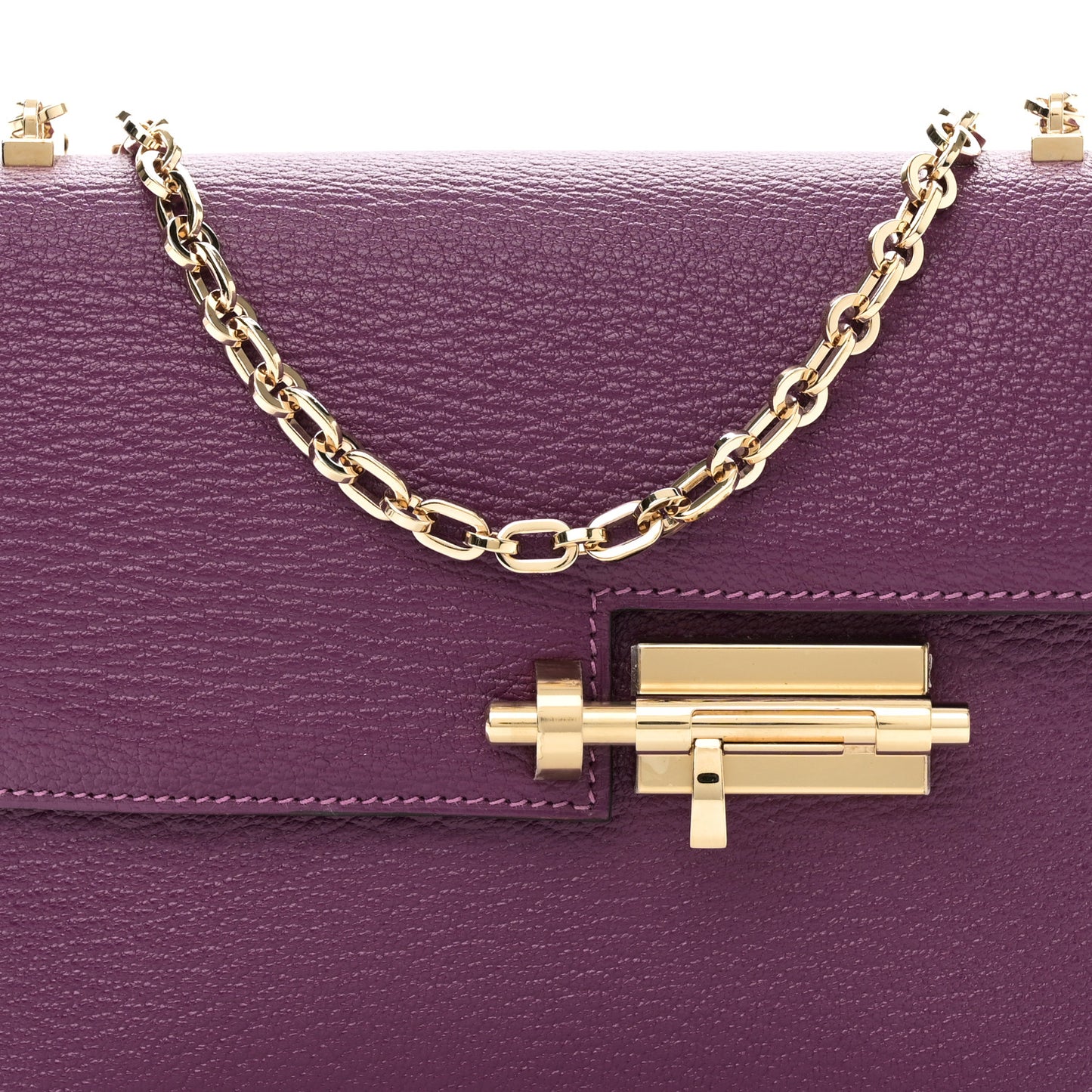 Chevre Mysore Mini Verrou Chaine Bag Anemone