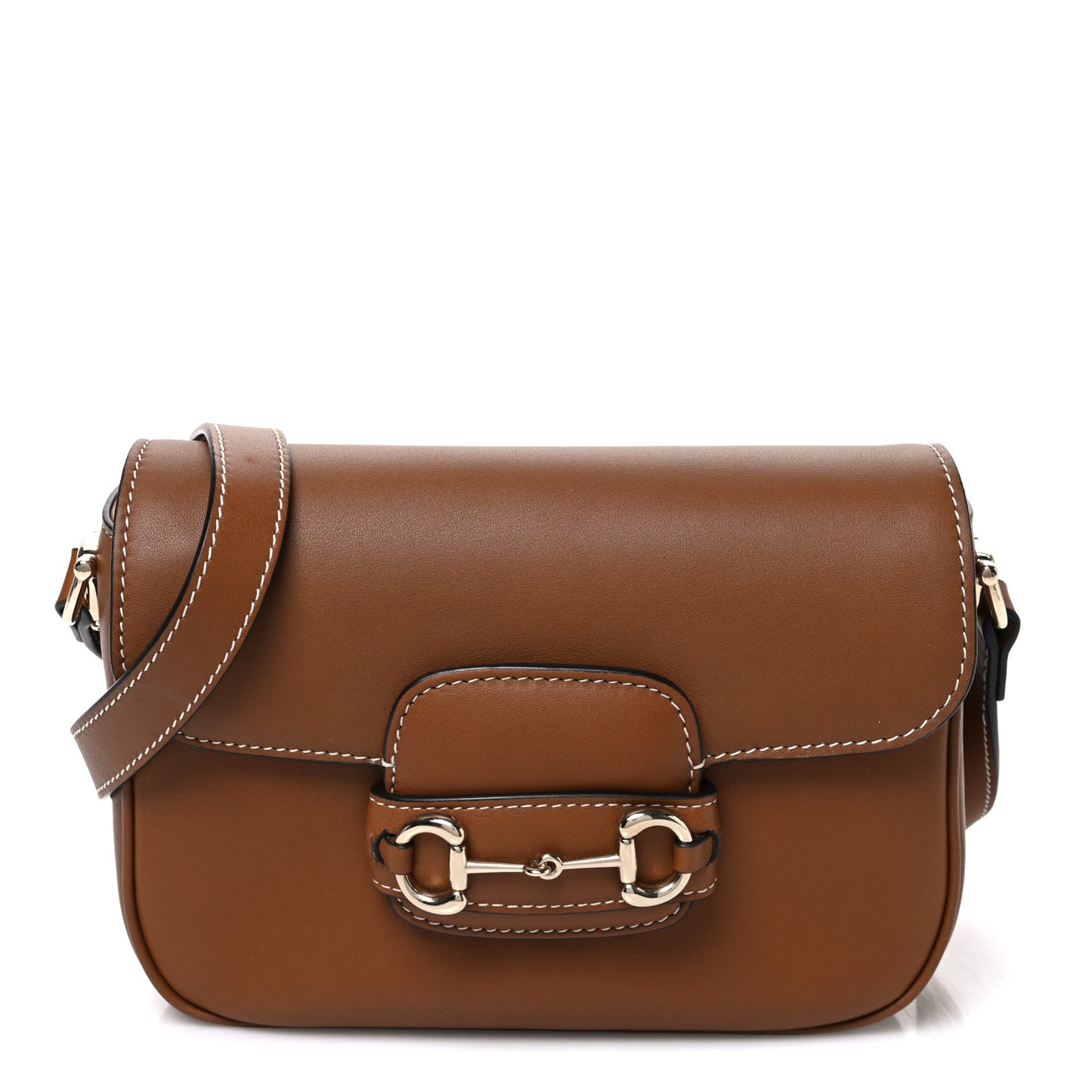 Arabella Calfskin Horsebit 1955 Soft Small Shoulder Bag Sundial