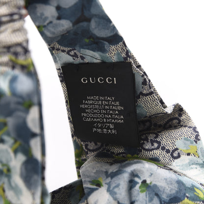 Gucci Silk Monogram Blooms Print Headband Blue 5 of 6