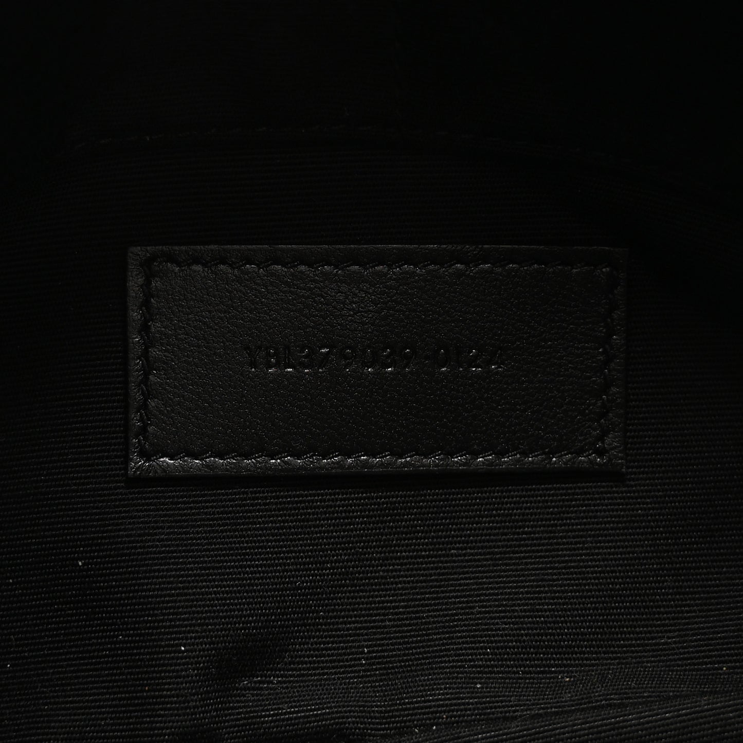 Calfskin Matelasse Chevron Monogram A5 Wristlet Black