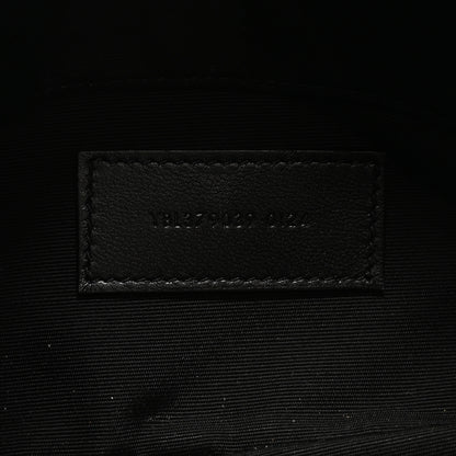 Saint Laurent Calfskin Matelasse Chevron Monogram A5 Wristlet Black 7 of 13