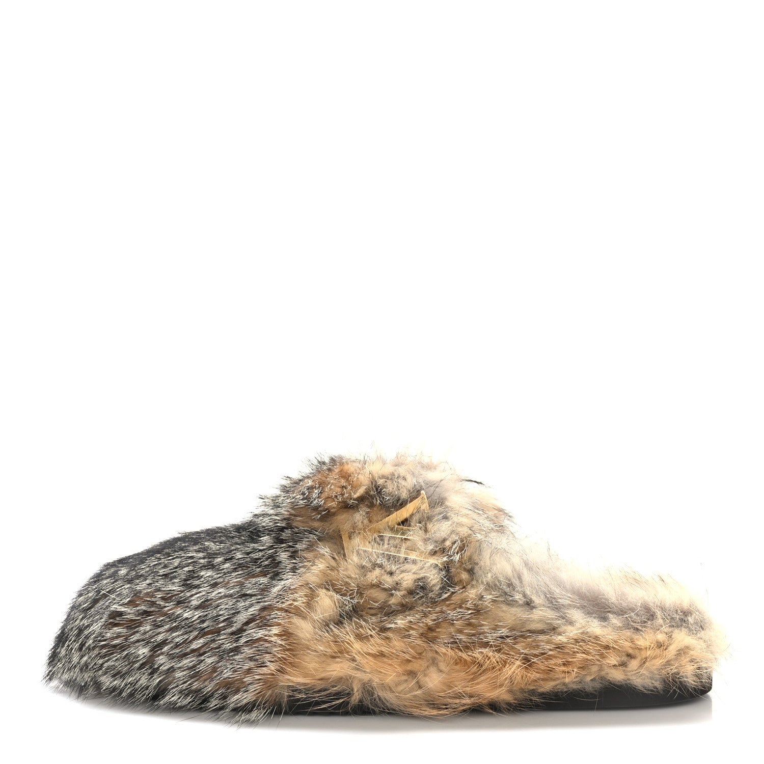 Louis Vuitton Fox Fur Mens LV Easy Mules 8.5 Brown 1 of 8