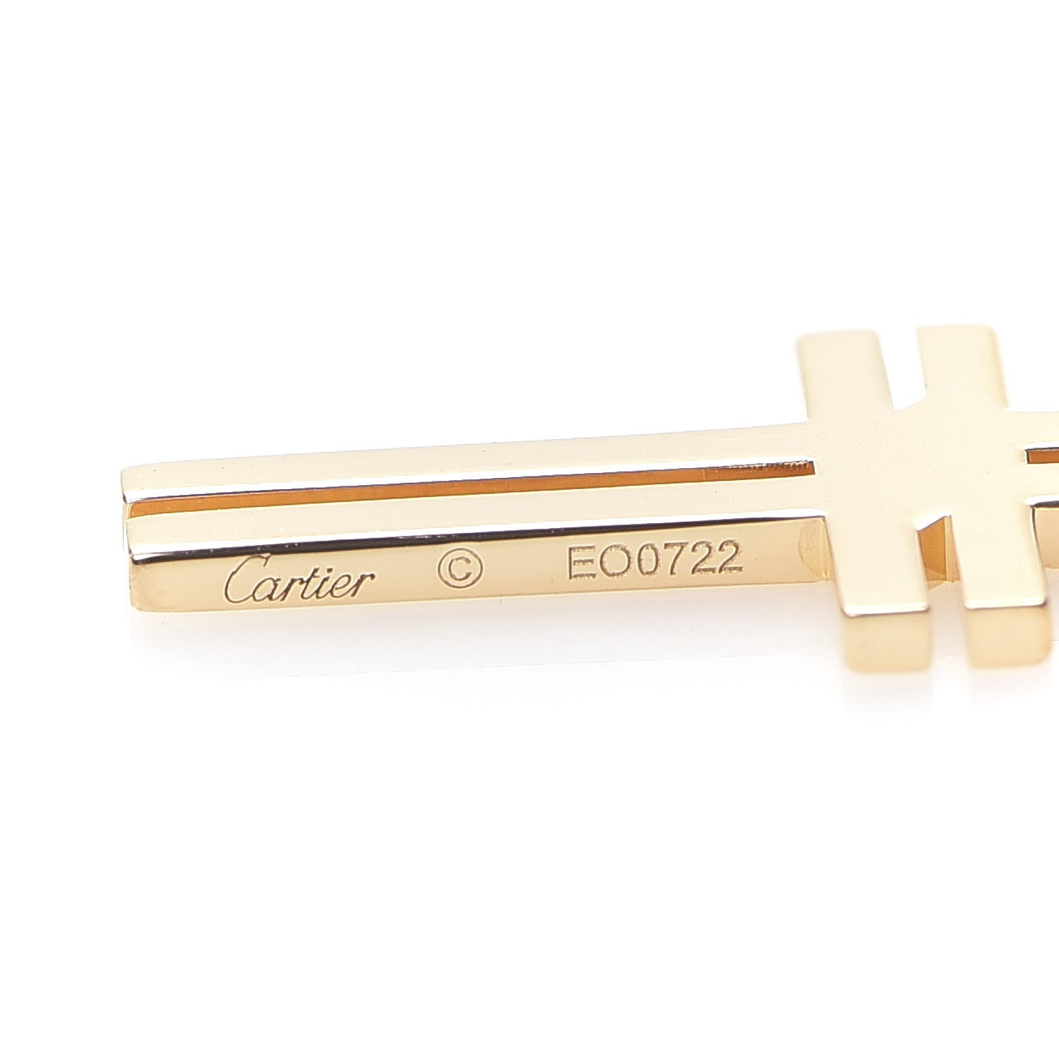 Cartier 18K Yellow Gold Double Cross Bracelet 5 of 7