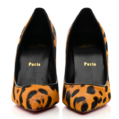 Christian Louboutin Calf Hair Leopard Kate 100 Pumps 38 Spicy 2 of 8