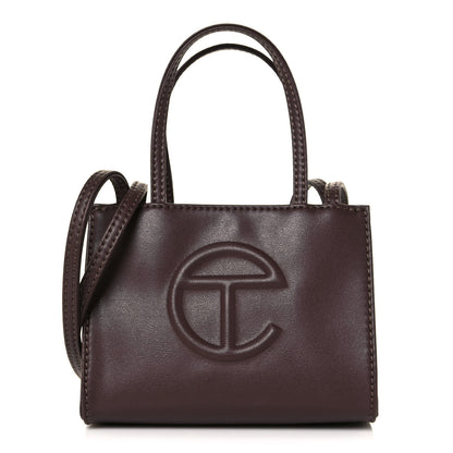 Telfar Vegan Leather Small Shopping Bag Chocolate 1 of 13