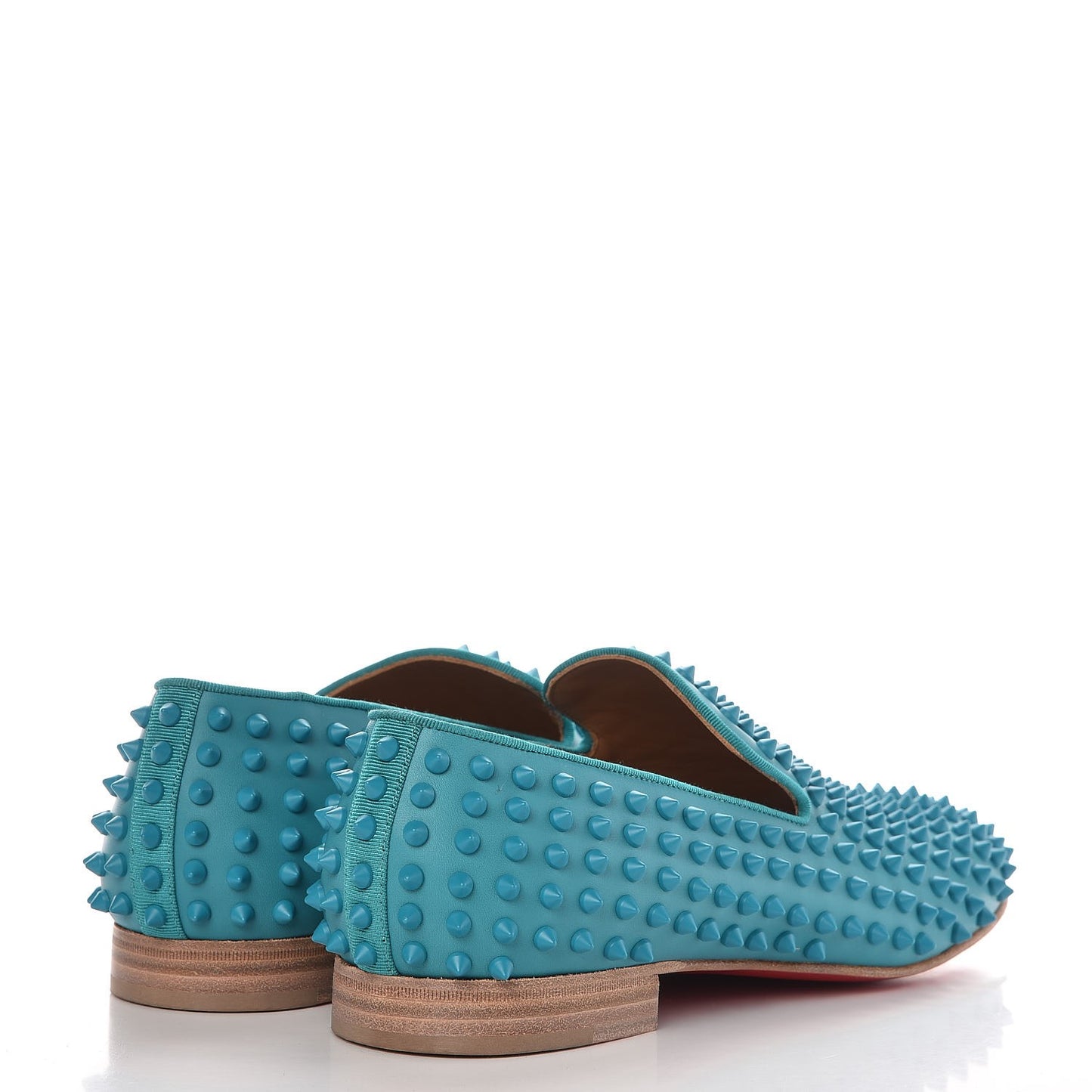 Mens Calfskin Rollerboy Spikes Flat Loafers 44 Riviera