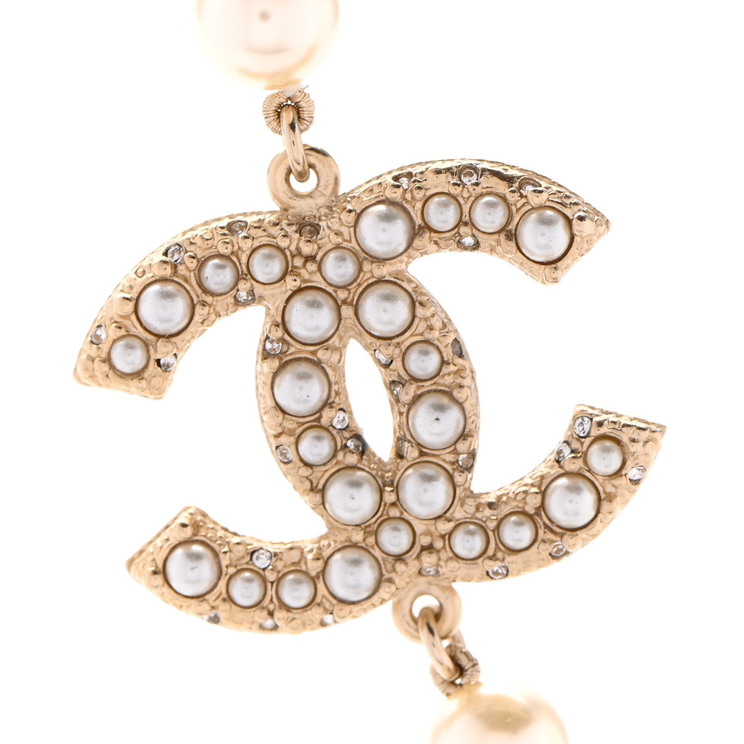 Chanel Pearl CC 100th Anniversary Necklace Light Gold 5 of 6