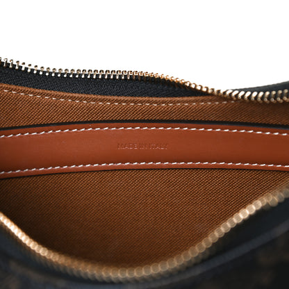 Celine Triomphe Canvas Calfskin Ava Shoulder Bag Tan 7 of 12
