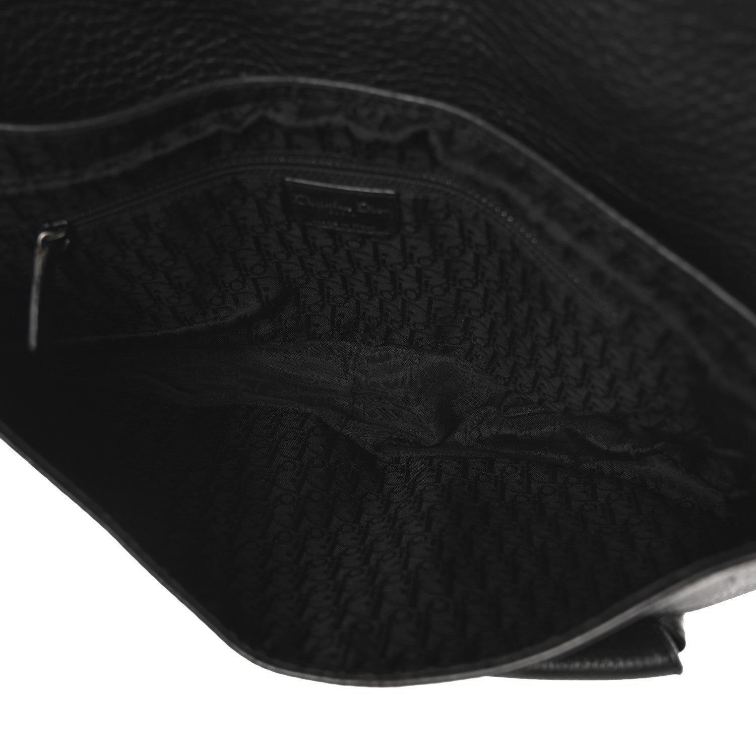 Christian Dior Pebbled Calfkskin Braided Medium Gaucho Double Saddle Bag Black 5 of 10