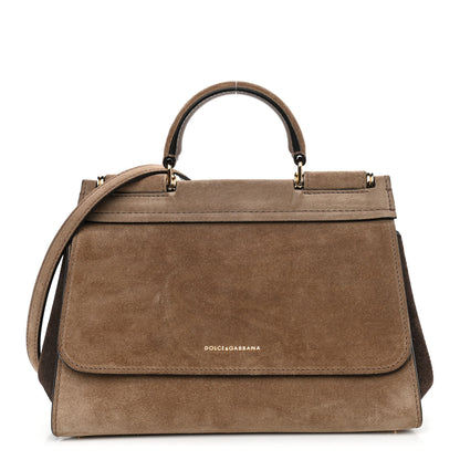 Dolce & Gabbana Suede Small Sicily Satchel 1 of 10