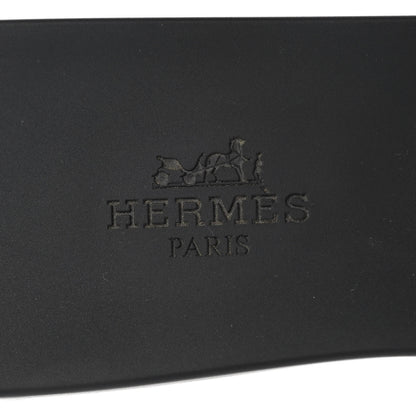 Hermes Rubber Aloha Sandals 37 Black 7 of 8
