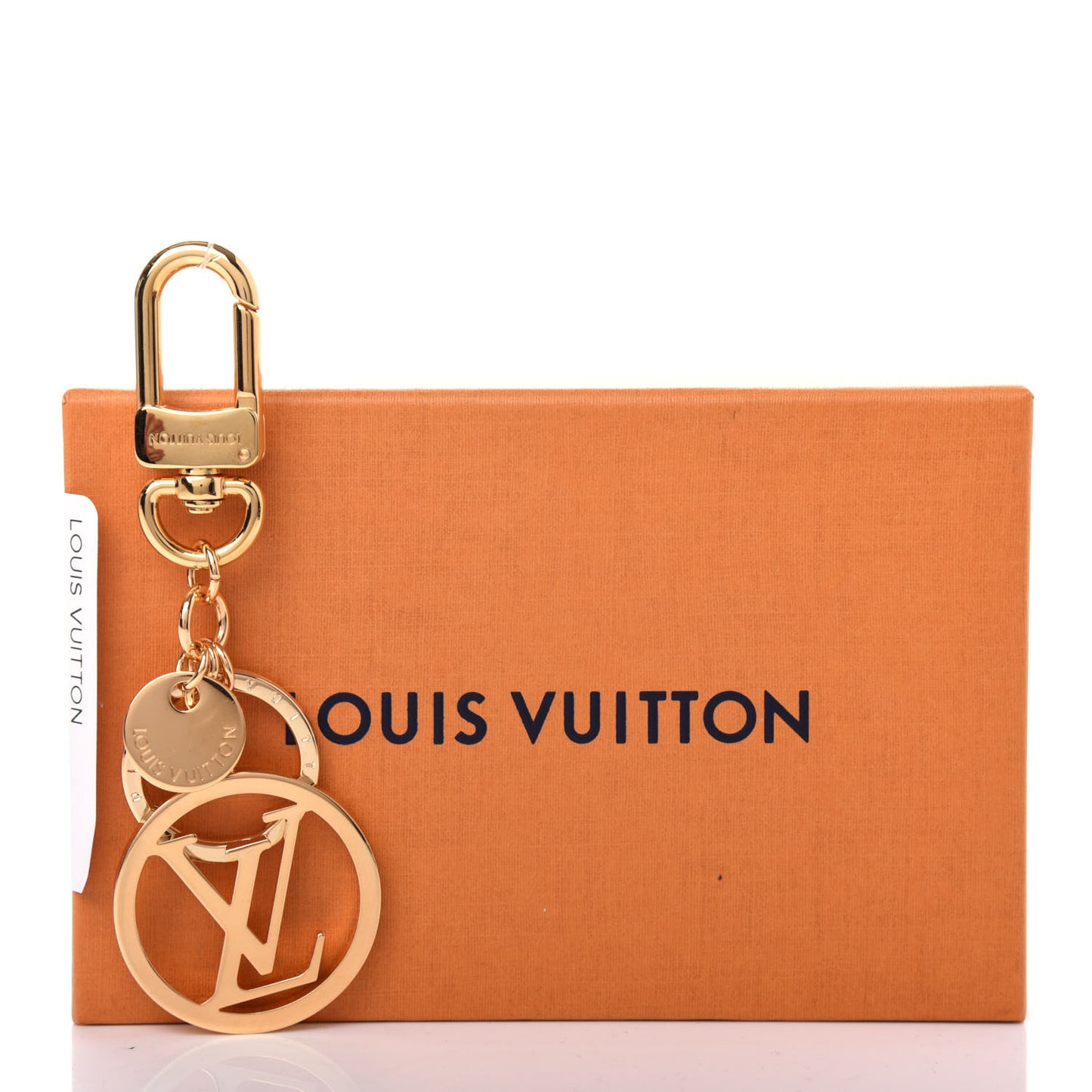 LV Circle Bag Charm Key Holder Gold