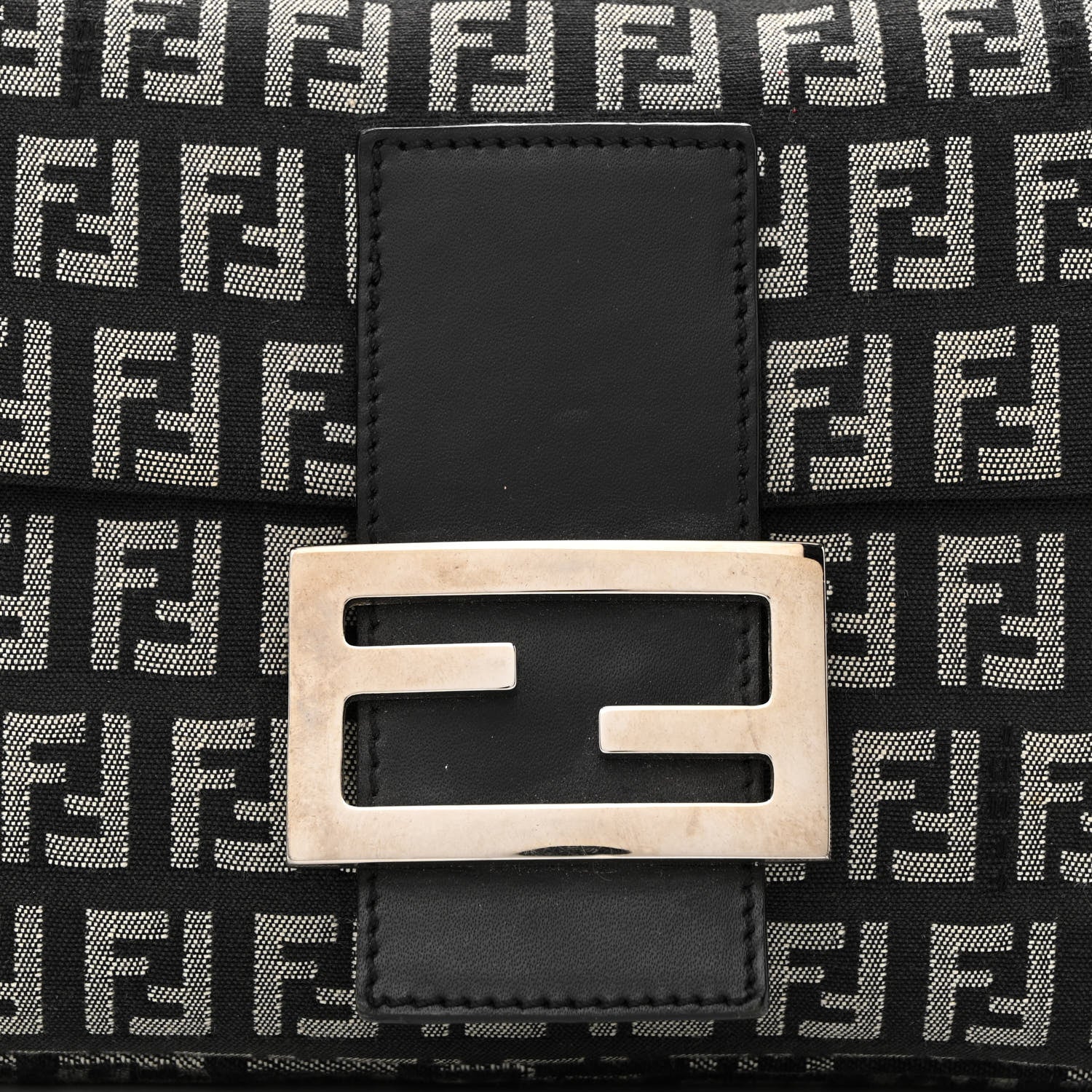 Fendi Zucchino Baguette Navy 8 of 13