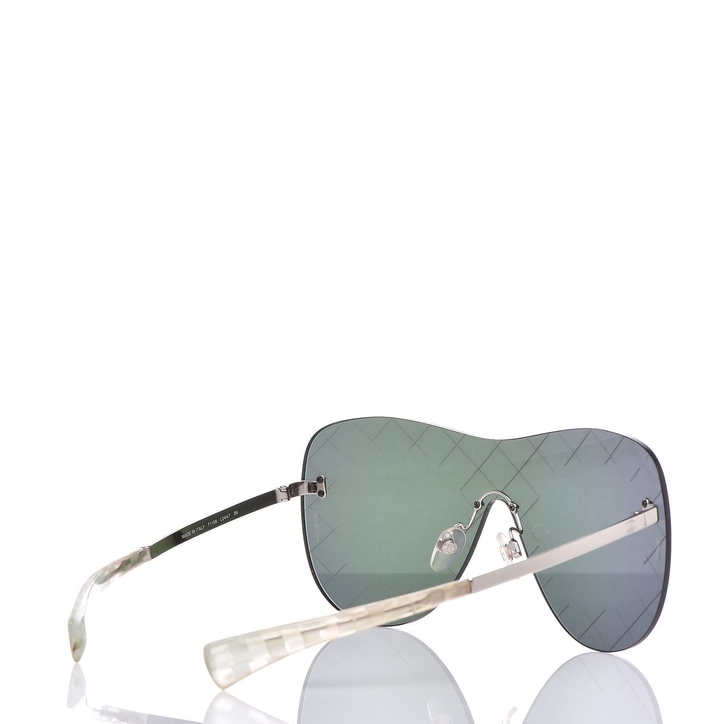 Shield Runway Sunglasses 4215 Silver Purple