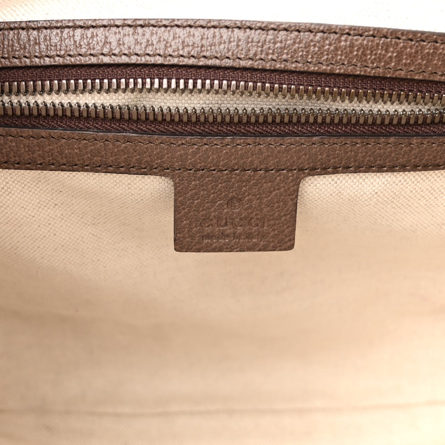 GG Supreme Monogram Web Small Ophidia Half Moon Hobo Brown