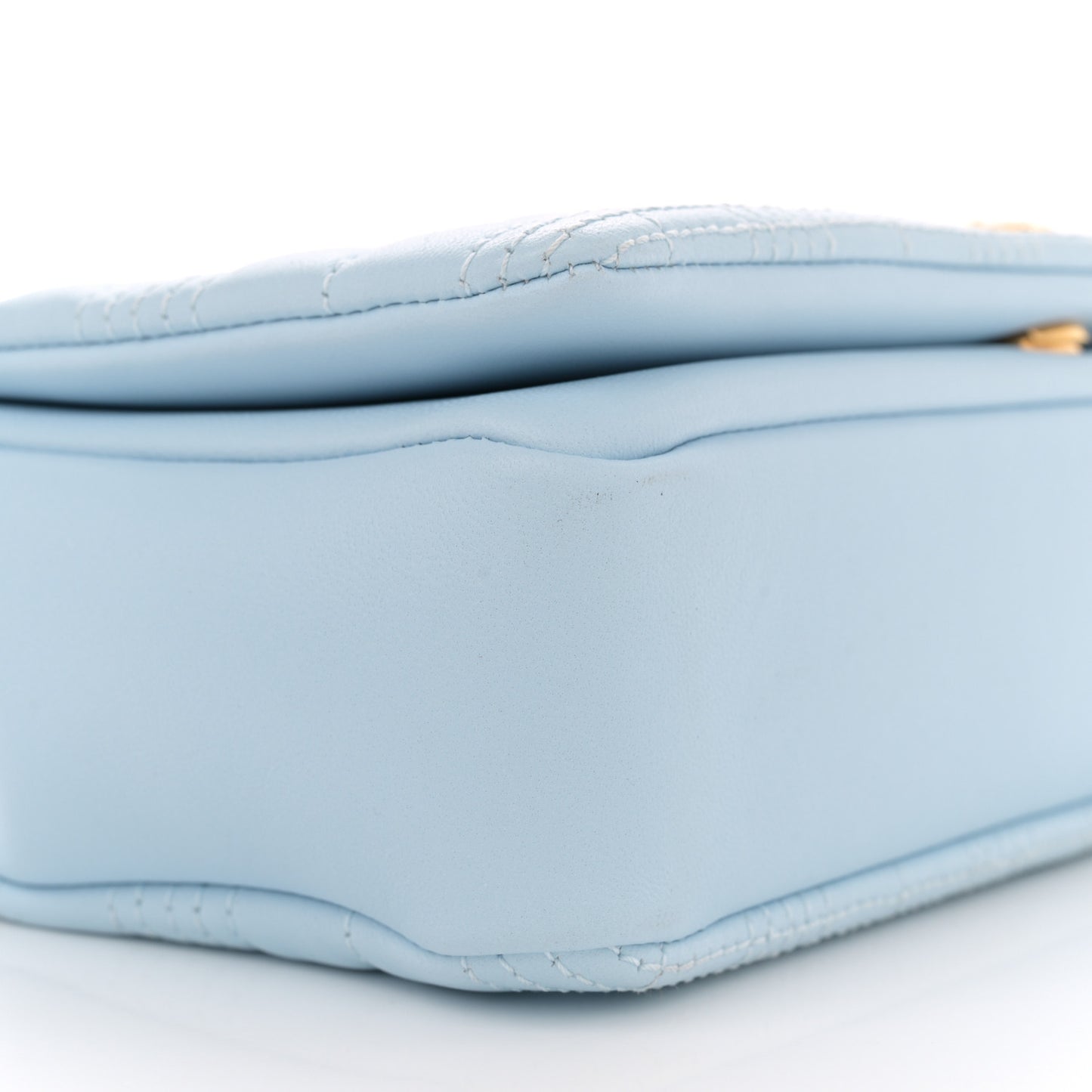 Lambskin Quilted Small Lola Bag Pale Blue