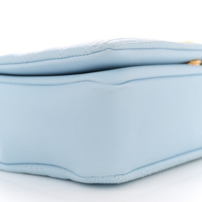 Burberry Lambskin Quilted Small Lola Bag Pale Blue 9 of 10