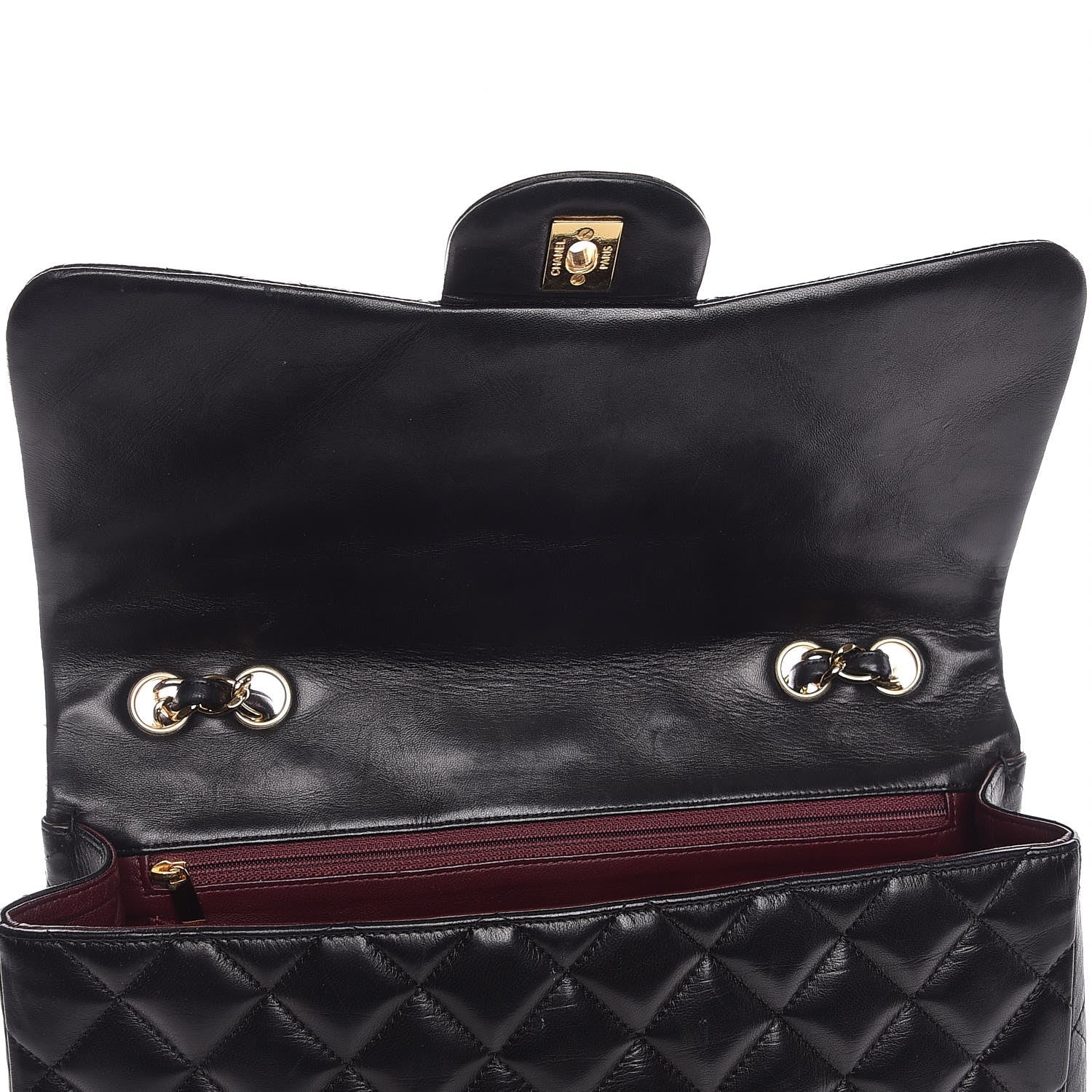 Chanel Lambskin Quilted Jumbo Single Flap Black 8 of 8