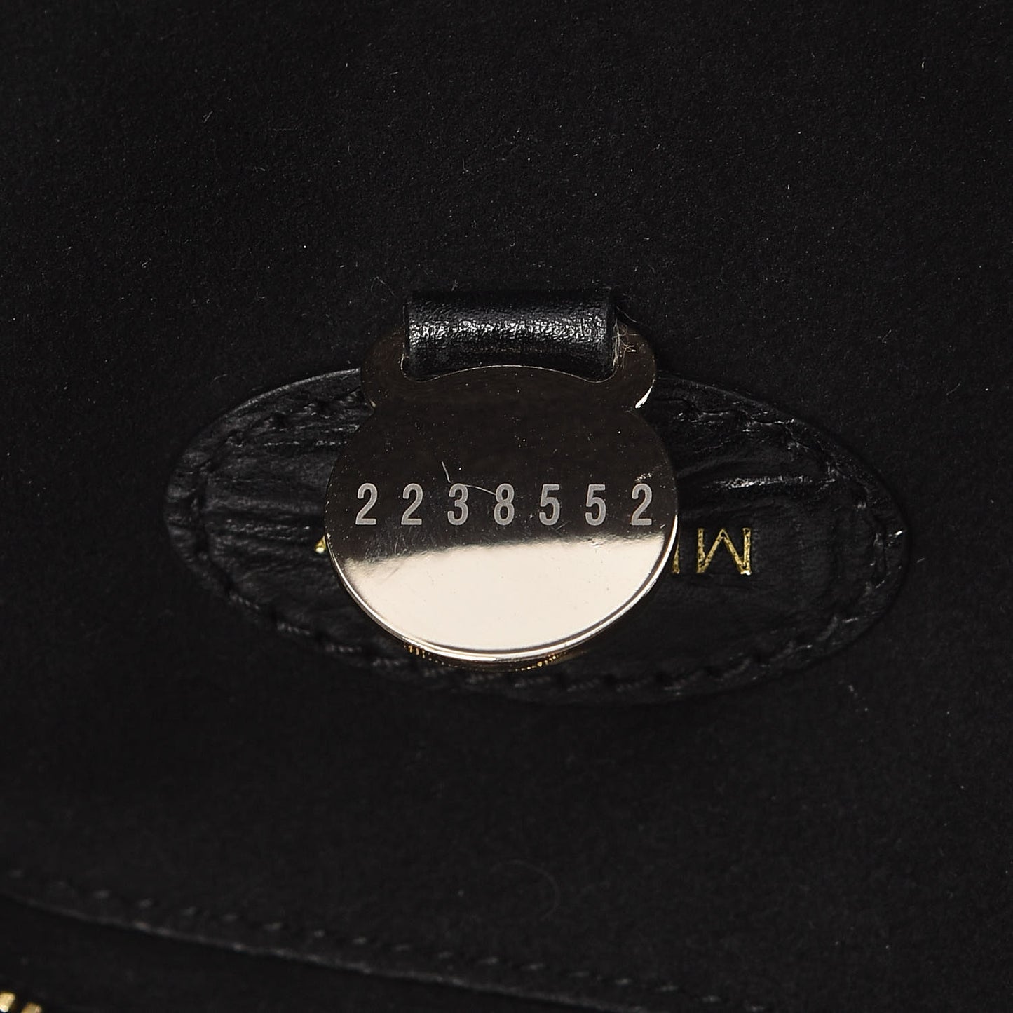 Calfskin Crocodile Embossed Bayswater Black