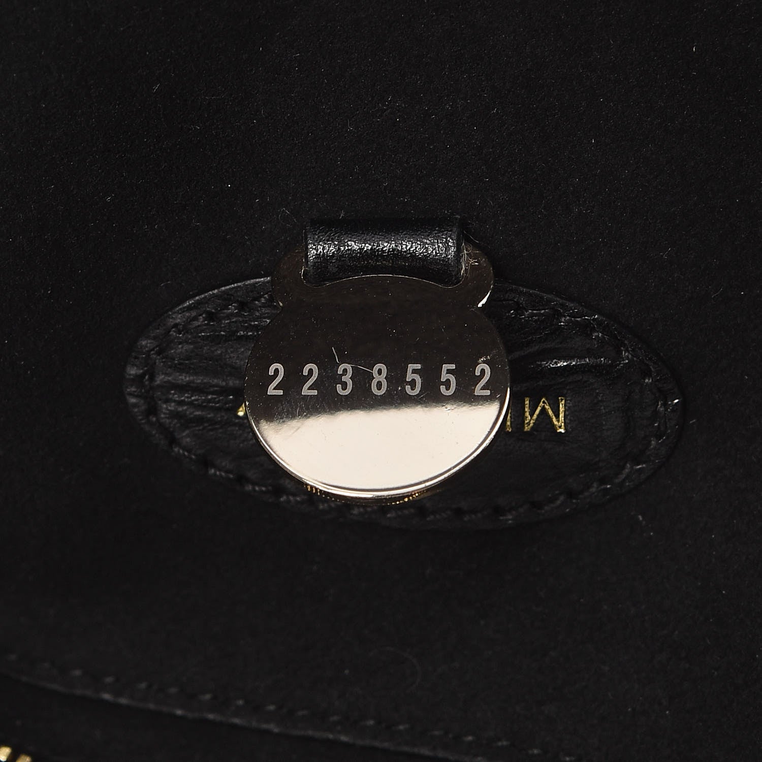 Mulberry Calfskin Crocodile Embossed Bayswater Black 8 of 11